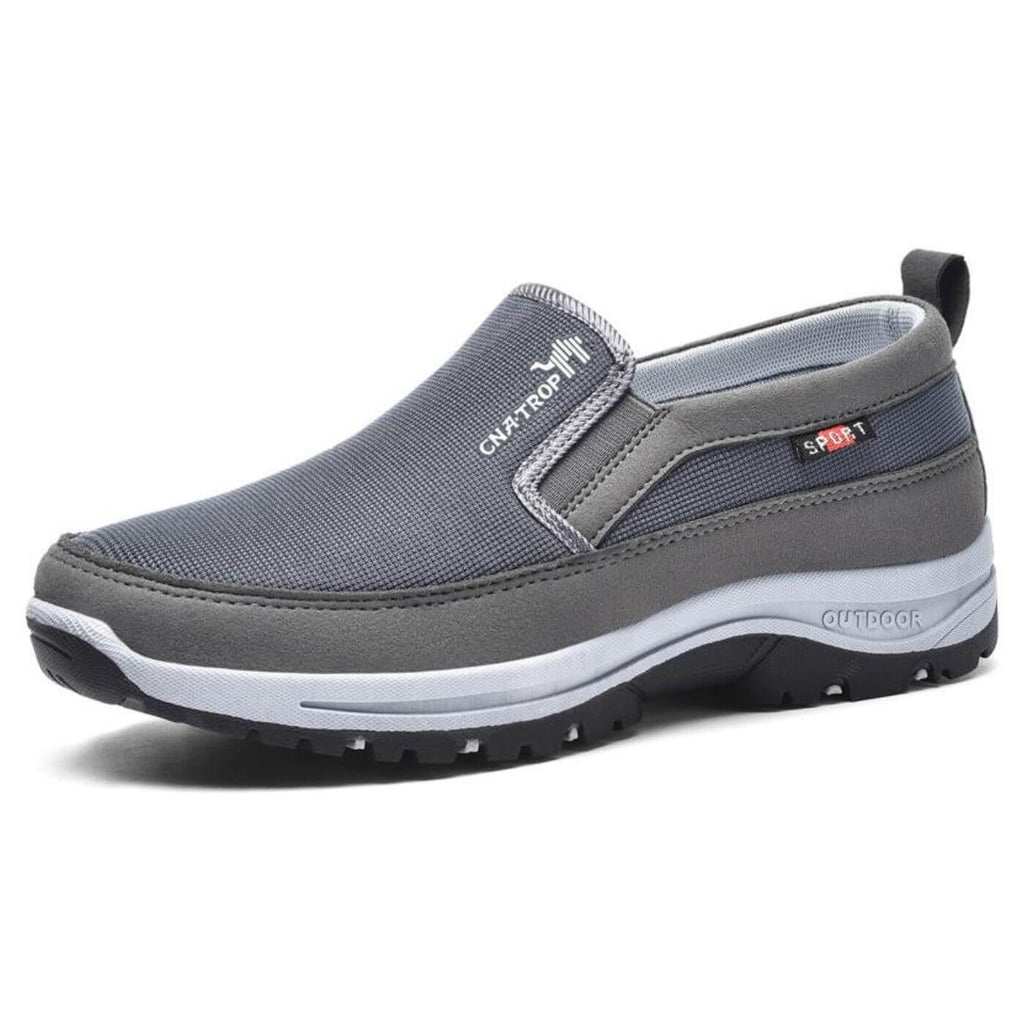 Men's Orthopedic Canvas Slip-On Sneakers With Cushioned Footbed
