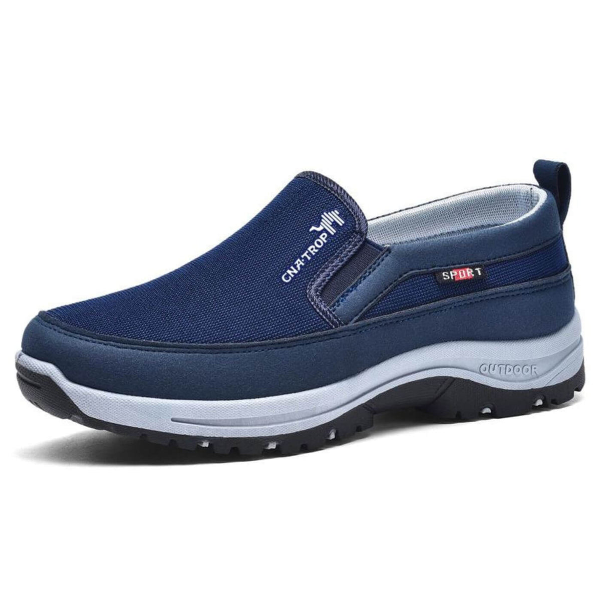 Men's Orthopedic Canvas Slip-On Sneakers With Cushioned Footbed