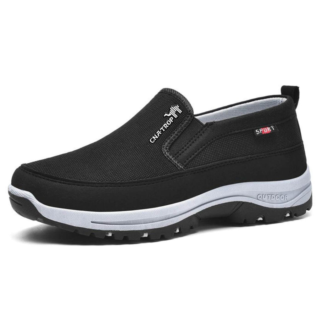 Men's Orthopedic Canvas Slip-On Sneakers With Cushioned Footbed