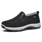 Men's Orthopedic Canvas Slip-On Sneakers With Cushioned Footbed
