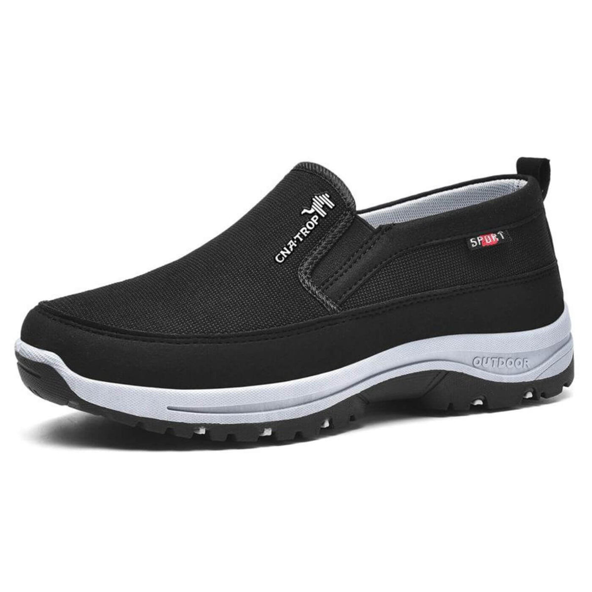 Men's Orthopedic Canvas Slip-On Sneakers With Cushioned Footbed