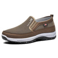Men's Orthopedic Canvas Slip-On Sneakers With Cushioned Footbed
