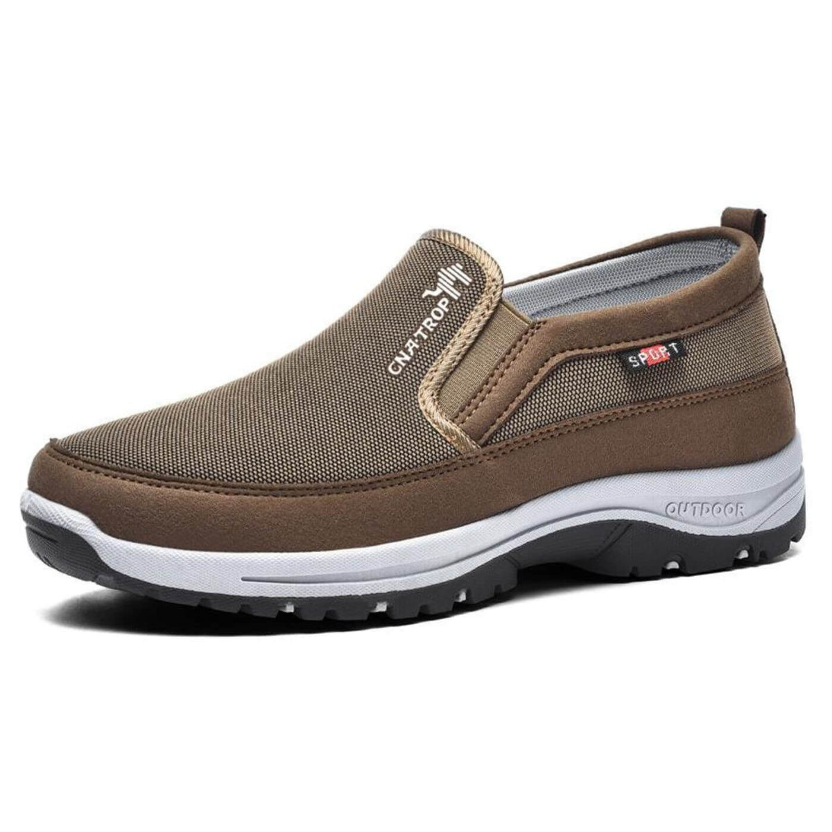 Men's Orthopedic Canvas Slip-On Sneakers With Cushioned Footbed
