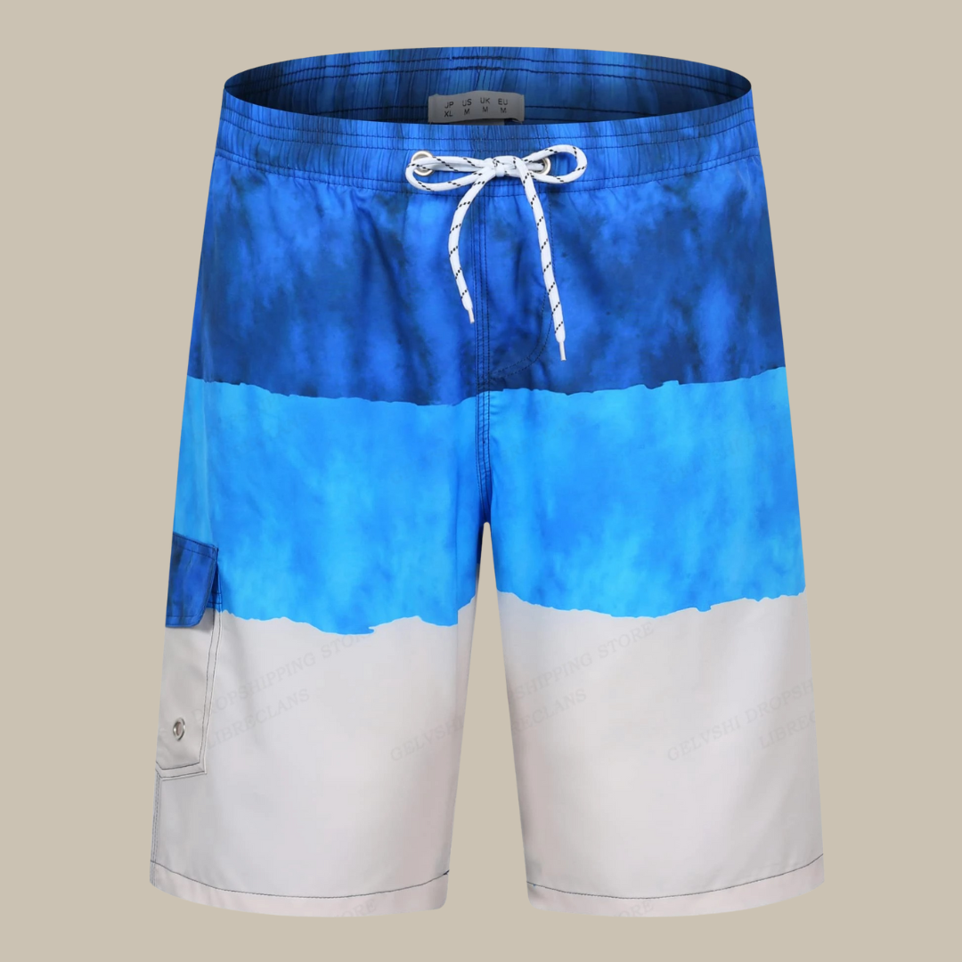 Sammy Jackson Asher Men Quick Dry Mid Length Woven Swim Trunks
