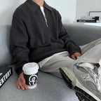 Jimmy Natural Wool Sweater Loose Fit Casual Fall Winter Knitwear