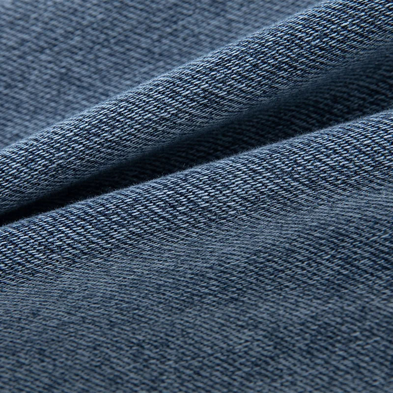 Men's Tapered Denim Joggers Featuring Panelled Seams And Elastic Waist