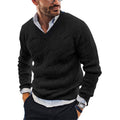 Ian Women V Neck Warm Knit Sweater Casual Loose Fit Pullover