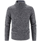 Sammy Jackson Men Half Zip Collar Pullover Sweater Warm Soft Cotton Casual Fall Top