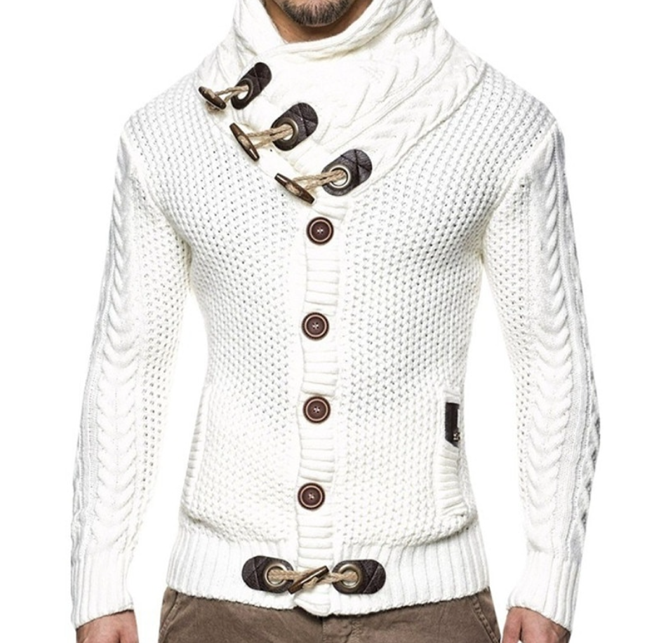 Sammy Jackson Warm Men's Casual Turtleneck Vest With Soft Comfort Fabric