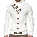 Sammy Jackson Warm Men's Casual Turtleneck Vest With Soft Comfort Fabric