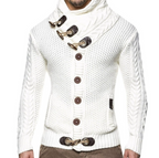 Sammy Jackson Warm Men's Casual Turtleneck Vest With Soft Comfort Fabric