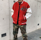 Sammy Jackson Men American Style Baseball Jacket With Warm Lining
