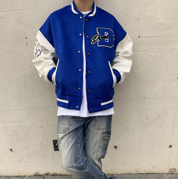Sammy Jackson Men American Style Baseball Jacket With Warm Lining
