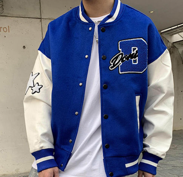 Sammy Jackson Men American Style Baseball Jacket With Warm Lining