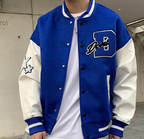 Sammy Jackson Men American Style Baseball Jacket With Warm Lining
