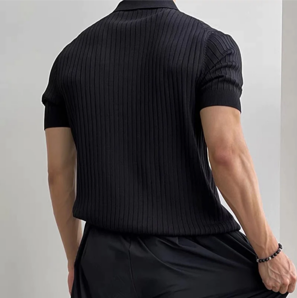 Men's 100 Cotton Classic Polo Shirt And Relaxed Fit Pants Set