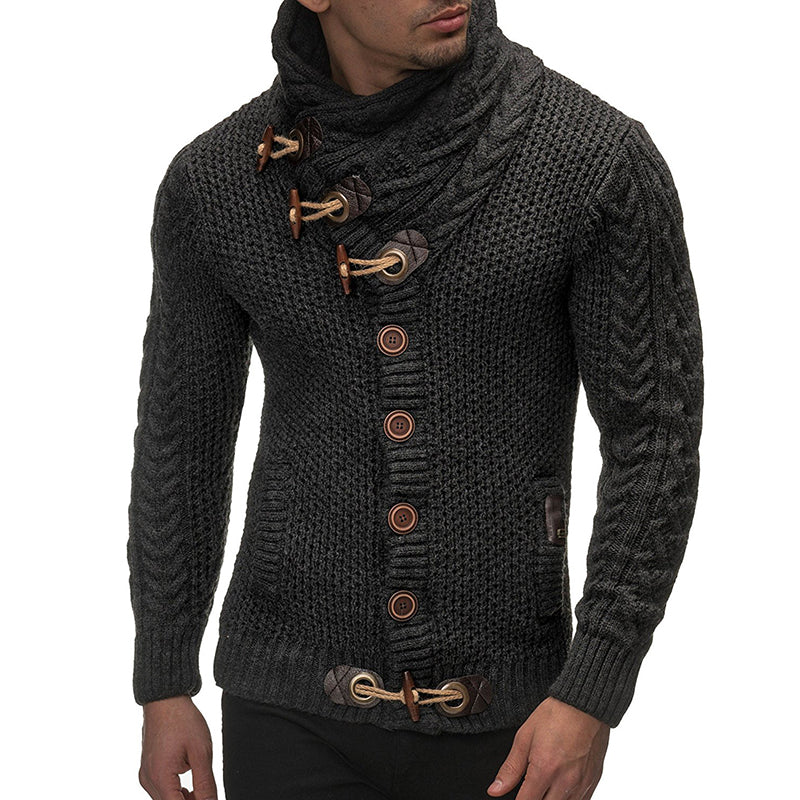 Sammy Jackson Warm Men's Casual Turtleneck Vest With Soft Comfort Fabric