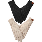 ArcticTap Thermal Knit Touchscreen Winter Gloves For Men And Women