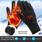 ArcticTap Thermal Knit Touchscreen Winter Gloves For Men And Women