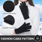 ArcticTap Thermal Knit Touchscreen Winter Gloves For Men And Women