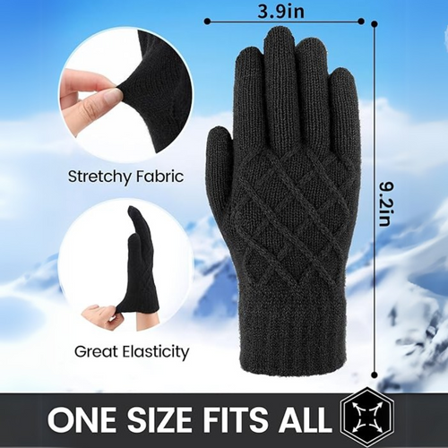 ArcticTap Thermal Knit Touchscreen Winter Gloves For Men And Women
