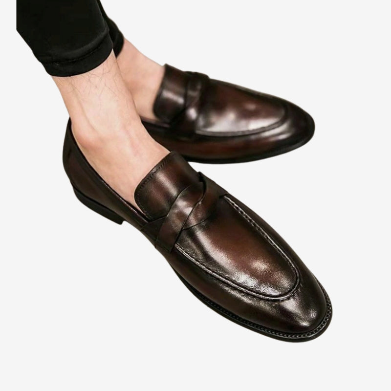 Sartorian Men's Genuine Leather Penny Loafer Slip On Dress Shoe