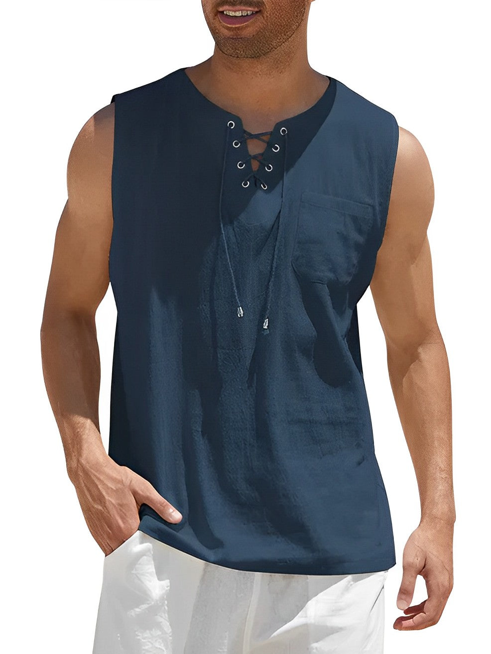 Sammy Jackson Derek Tank Top Men Breathable Lightweight Summer Tee