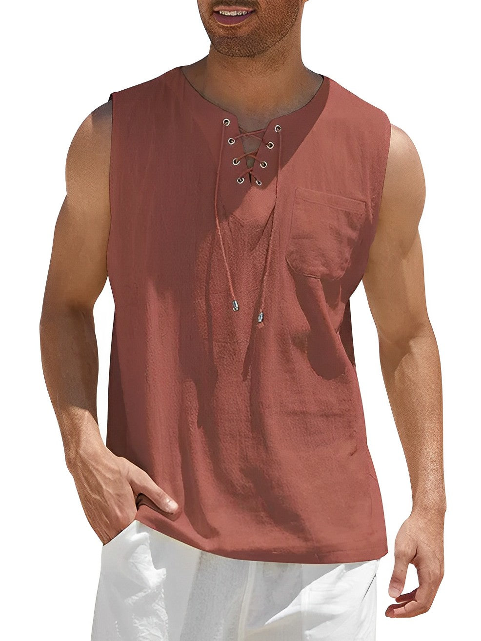 Sammy Jackson Derek Tank Top Men Breathable Lightweight Summer Tee