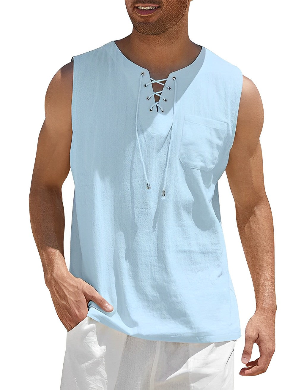 Sammy Jackson Derek Tank Top Men Breathable Lightweight Summer Tee