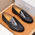 Mens Vegan Faux Leather Slip On Loafers Business Casual Wear