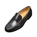 Mens Vegan Faux Leather Slip On Loafers Business Casual Wear