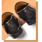 Mens Vegan Faux Leather Slip On Loafers Business Casual Wear
