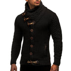 Sammy Jackson Warm Men's Casual Turtleneck Vest With Soft Comfort Fabric