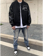 Sammy Jackson Men American Style Baseball Jacket With Warm Lining