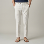 Mens Smart Straight Leg Trousers With Side Pockets And Breathable