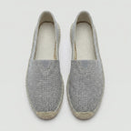 Men's Linen Espadrilles With Breathable Woven Upper And Jute Rope Sole