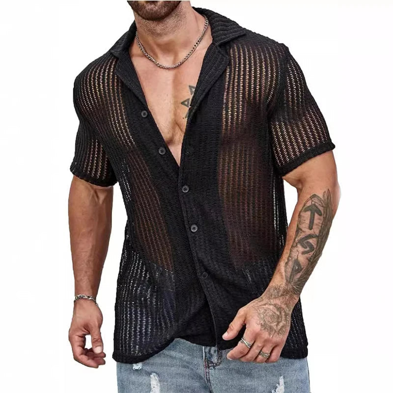 Sammy Jackson Merrick Mens Relaxed Fit Lightweight Summer Shirt