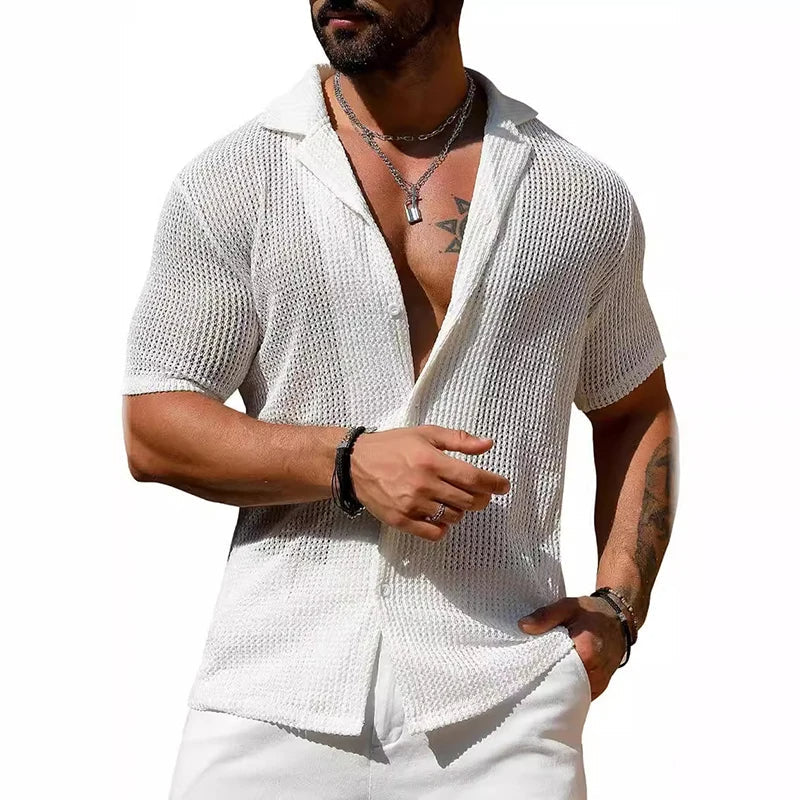 Sammy Jackson Merrick Mens Relaxed Fit Lightweight Summer Shirt