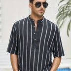 Sammy Jackson Lucian Premium Cotton Striped Button Down Shirt