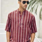 Sammy Jackson Lucian Premium Cotton Striped Button Down Shirt