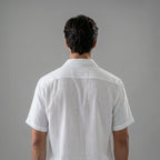 Mens Ribbed Short Sleeve Collar Shirt And Elastic Waist Two Piece Set