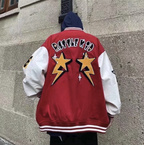 Sammy Jackson Men American Style Baseball Jacket With Warm Lining