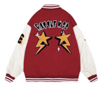 Sammy Jackson Men American Style Baseball Jacket With Warm Lining