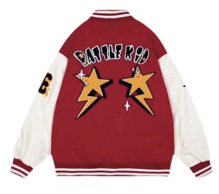 Sammy Jackson Men American Style Baseball Jacket With Warm Lining