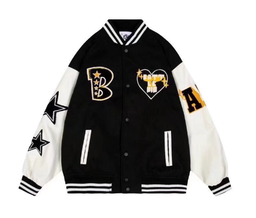 Sammy Jackson Men American Style Baseball Jacket With Warm Lining