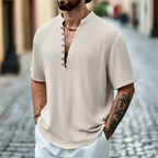 Renzo Modern Linen Dress Shirt Lightweight Breathable Tailored Fit