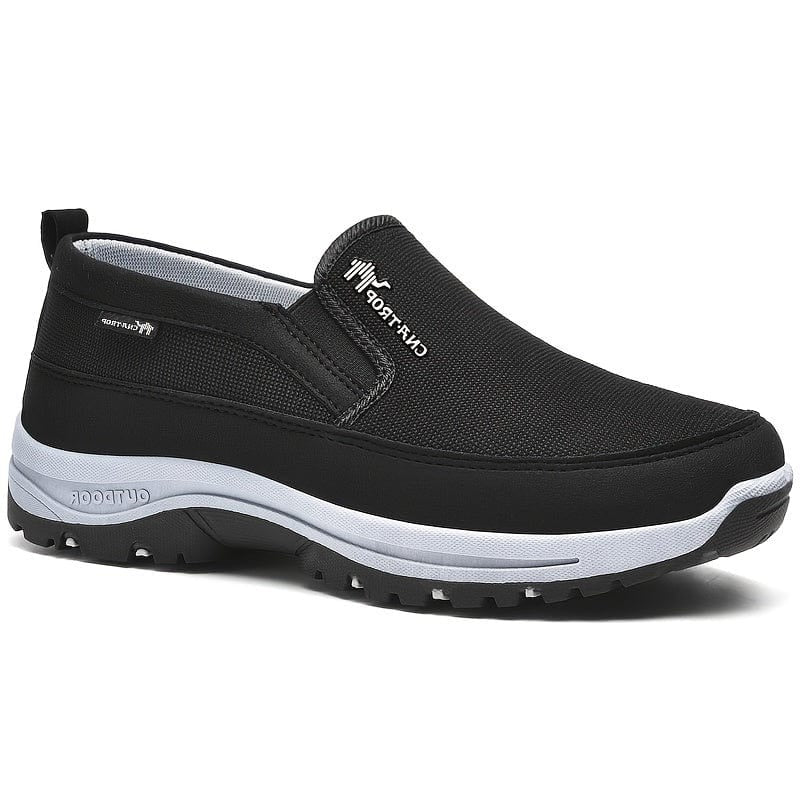 Strideguard Mens Waterproof Orthopaedic Canvas Slip On Shoes With Elastic Panels