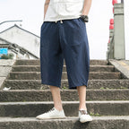Sammy Jackson Declan Men Linen Three Quarter Breathable Pants